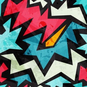 abstract graffiti seamless texture with grunge effect